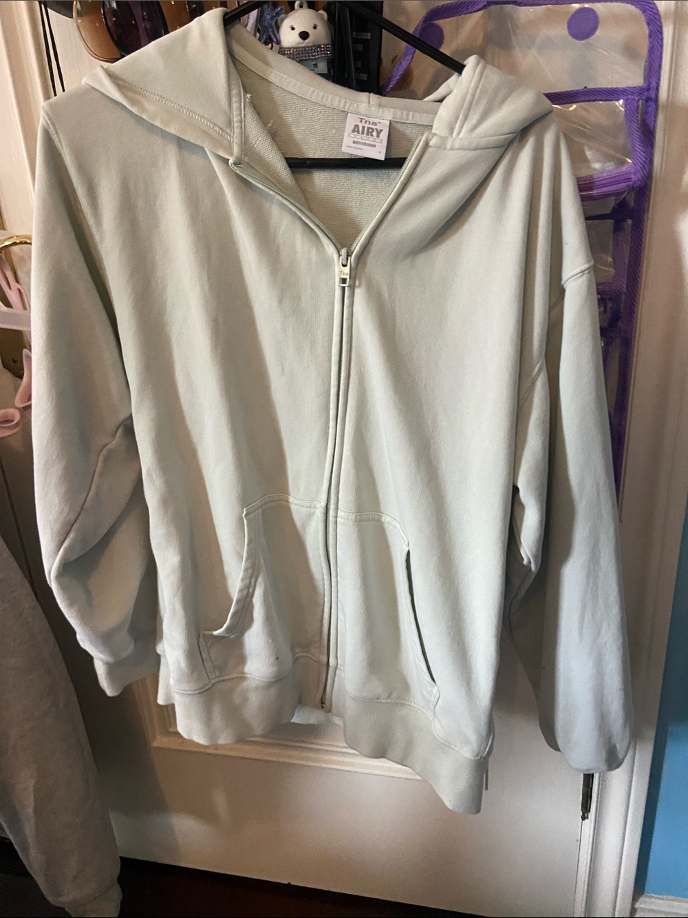 Tna Light Mint Zip-Up Hoodie